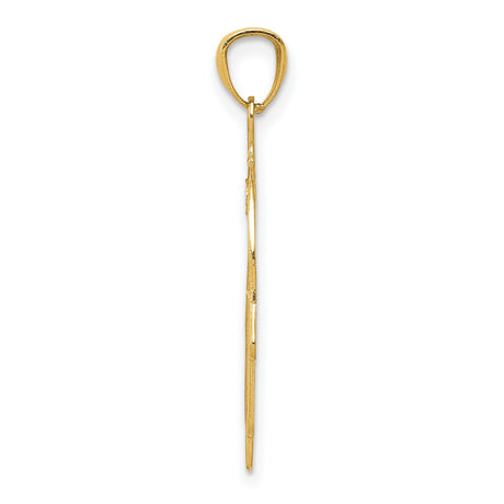 14k Yellow Gold Hamsa Hand Pendant with Filigree Sunburst Design, Spiritual Talisman Charm