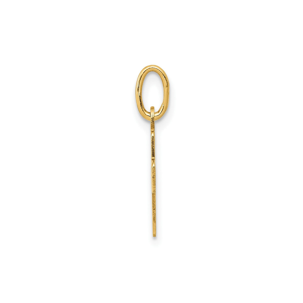 14k Yellow Gold Cross Pendant with Cutout Heart, Christian Religious Charm