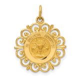 14k Yellow Gold Mi Primera Comunion Pendant with Chalice and IHS Symbol