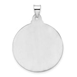 14k White Gold Jesus Face Pendant with Halo and Crown of Thorns Religious Medallion