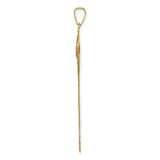 14k Yellow Gold Christ the Redeemer Pendant with Outstretched Arms on Globe Base