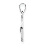 14k White Gold St. Jude Thaddeus Pendant, Catholic Saint Medal Charm for Men and Women