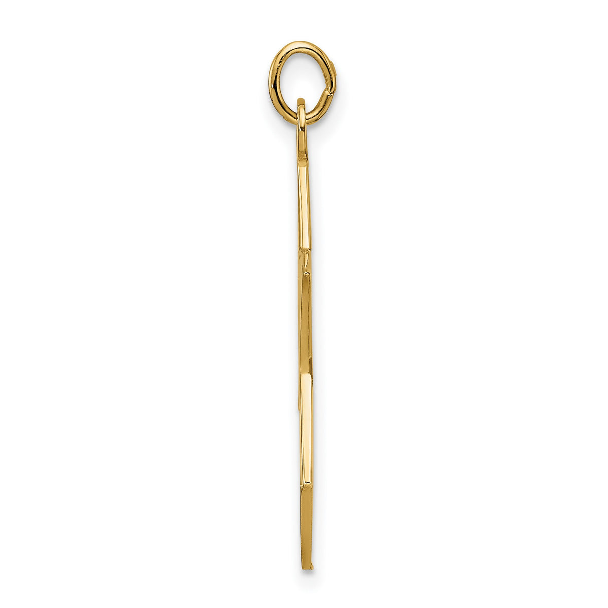 14k Yellow Gold Star of David Pendant with Interlocking Design