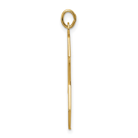 14k Yellow Gold Star of David Pendant with Interlocking Design