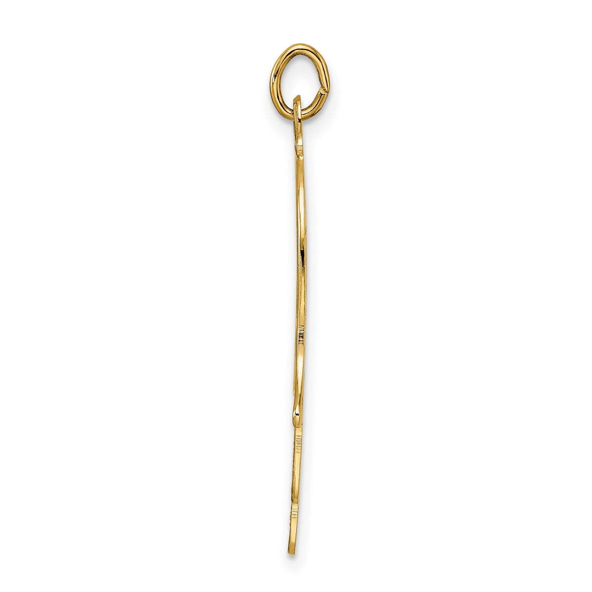 14k Yellow Gold Hamsa Hand Pendant, Filigree Design, Symbol of Protection and Spiritual Amulet