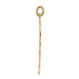 14k Yellow Gold Hamsa Hand Pendant, Filigree Design, Symbol of Protection and Spiritual Amulet