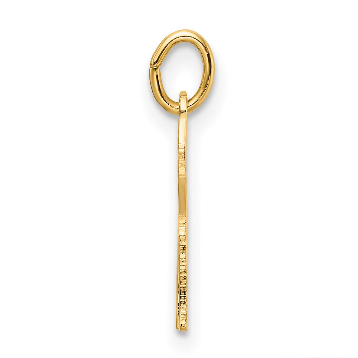 14k Yellow Gold Chai Pendant, Hebrew Symbol for Life, Unisex Religious Charm