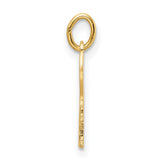 14k Yellow Gold Chai Pendant, Hebrew Symbol for Life, Unisex Religious Charm