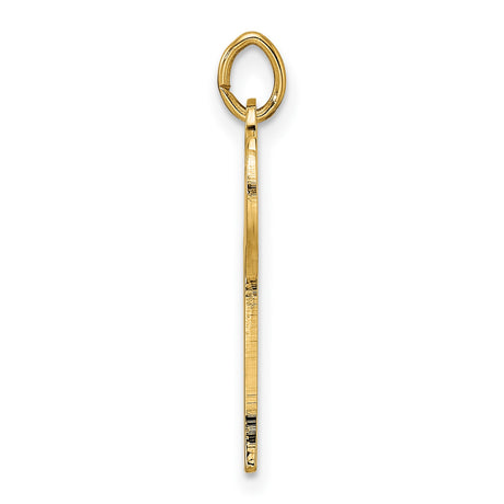 14k Yellow Gold Chai Pendant with Hebrew Symbol for Life, Spiritual Jewish Faith Jewelry