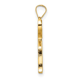 14k Yellow Gold Chai Pendant, Jewish Faith Hebrew Life Symbol Jewelry for Men and Women