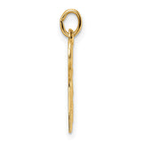 14k Yellow Gold Chai Pendant, Hebrew Symbol of Life, Jewish Faith Jewelry for Men and Women