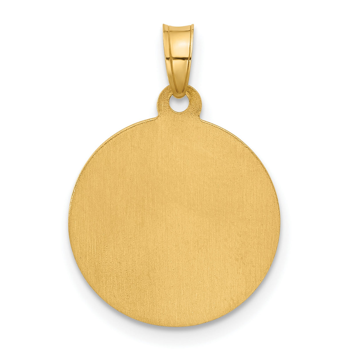 Hollow Saint Joseph Medal Charm Pendant in Real 14k Multi-Tone Gold