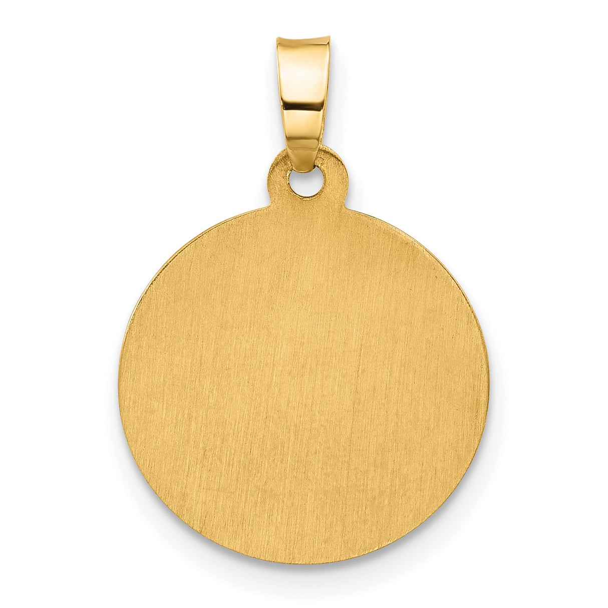 14k Yellow Gold Archangel Michael Pendant Medal, Religious Protection Theme for Men and Women