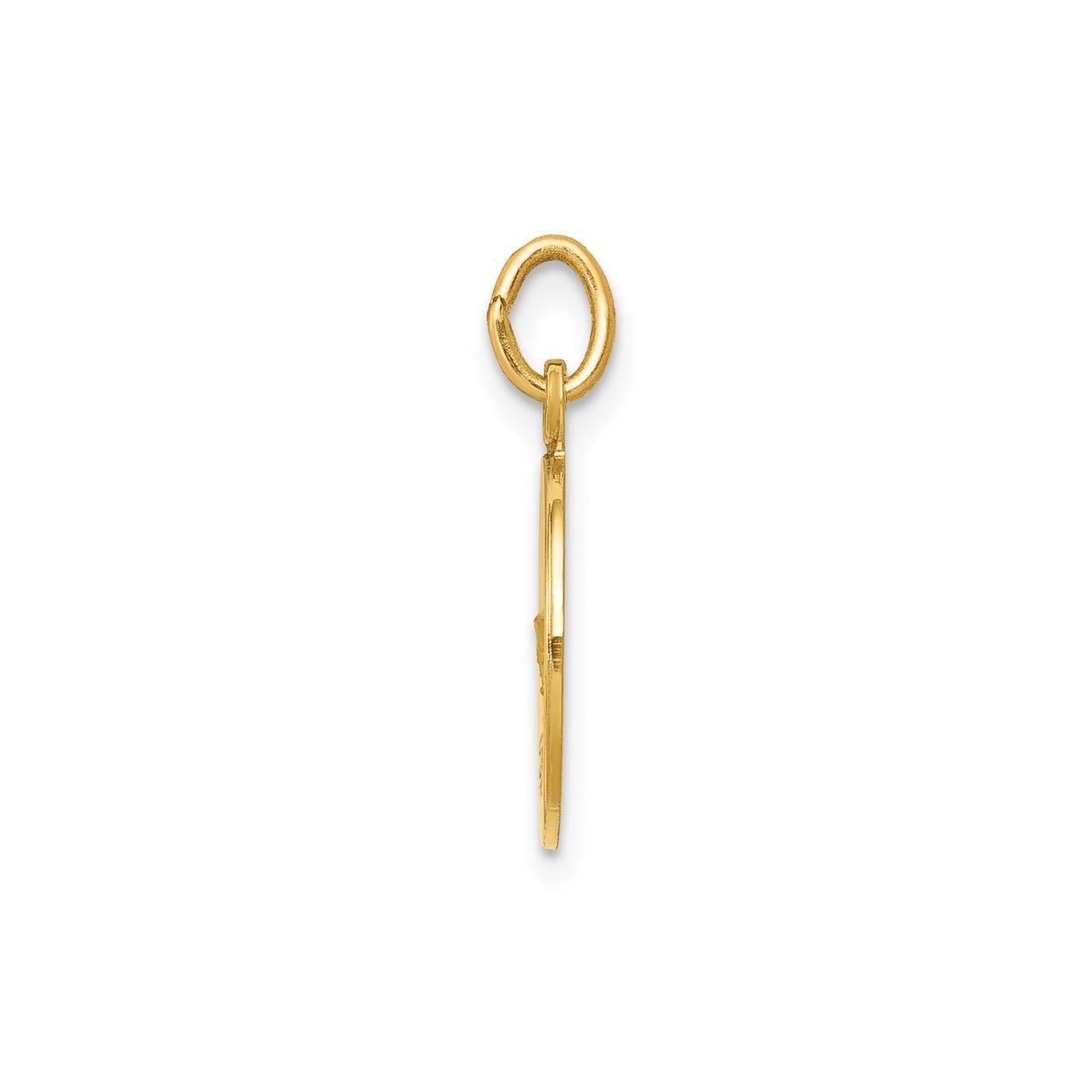 14k Yellow Gold Confirmation Pendant with Chalice Rays and IHS Symbol