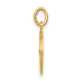 14k Yellow Gold Holy Communion Pendant with Chalice and IHS Symbol, Catholic Medallion Charm