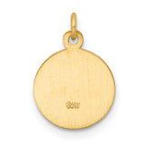 14k Yellow Gold Holy Communion Pendant with Chalice and IHS Symbol, Catholic Medallion Charm