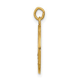 14k Yellow Gold Saint Elizabeth Seton Medal Pendant, Catholic Religious Charm for Women or Unisex Wearers