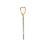 14k Yellow Gold Star of David Pendant, Interlocking Triangle Judaica Charm