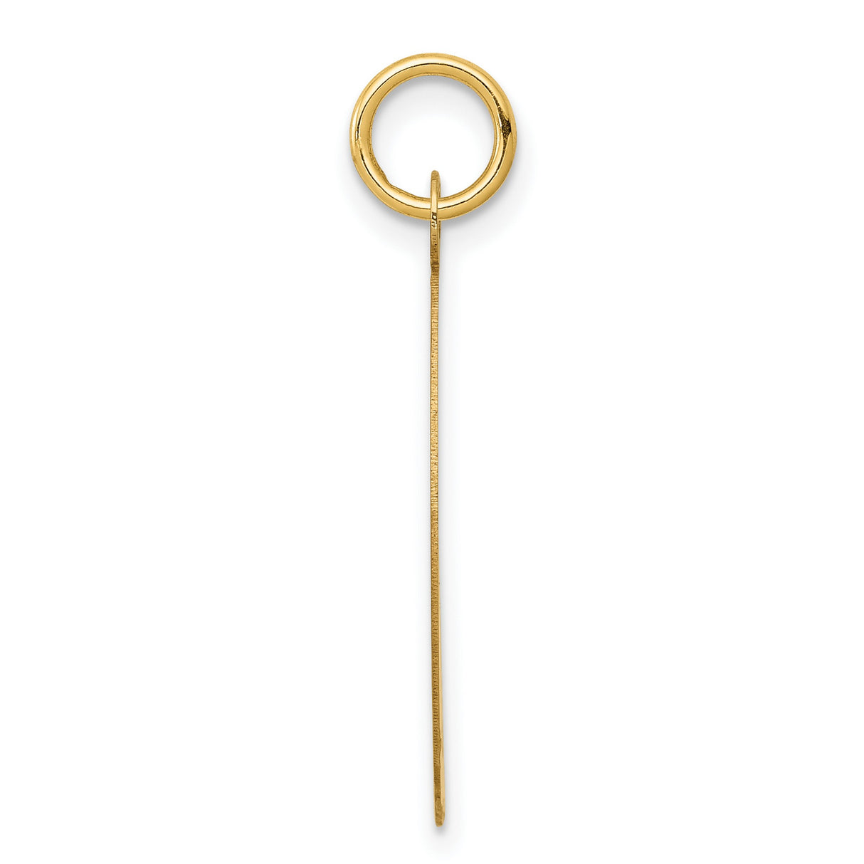 Break Apart Mizpah Coin Emotional Bond Words Genesis 31:49 On Round Charm Pendant in Real 14k Yellow Gold