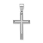 Latin Cross Charm Pendant in Real 14k White Gold