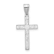 Latin Cross Charm Pendant in Real 14k White Gold