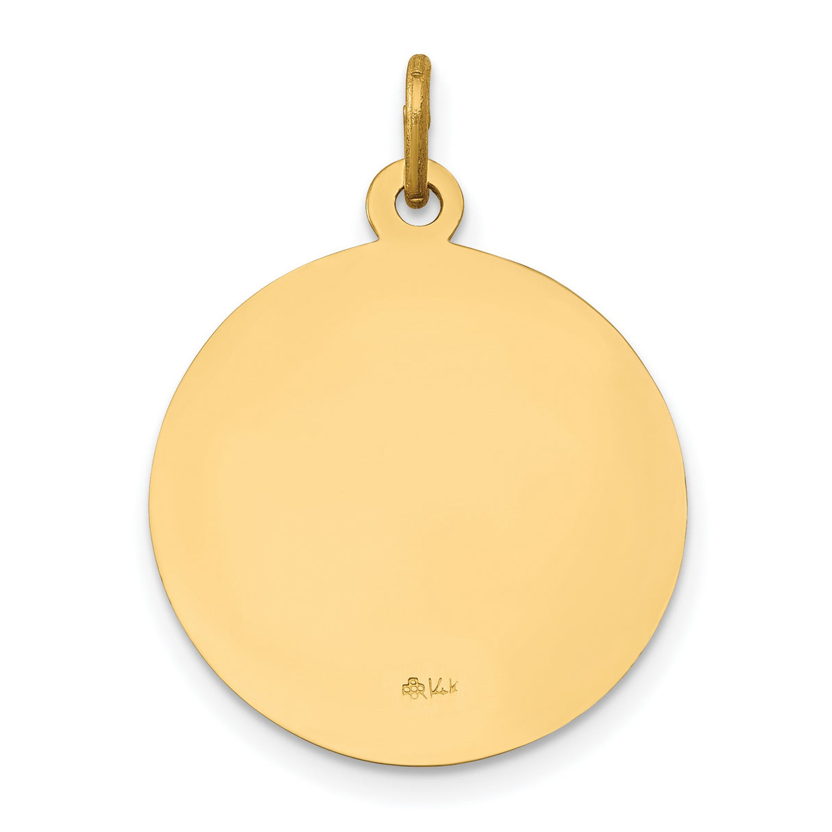 Saint Gerard Medal Charm Pendant in Real 14k Yellow Gold