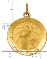 Saint Gerard Medal Charm Pendant in Real 14k Yellow Gold