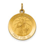 Saint Gerard Medal Charm Pendant in Real 14k Yellow Gold