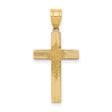 Latin Cross Charm Pendant in Real 14k Yellow Gold