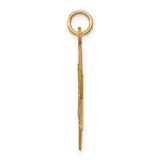 14k Yellow Gold Star of David Pendant with Interlocking Design, Jewish Symbolic Charm