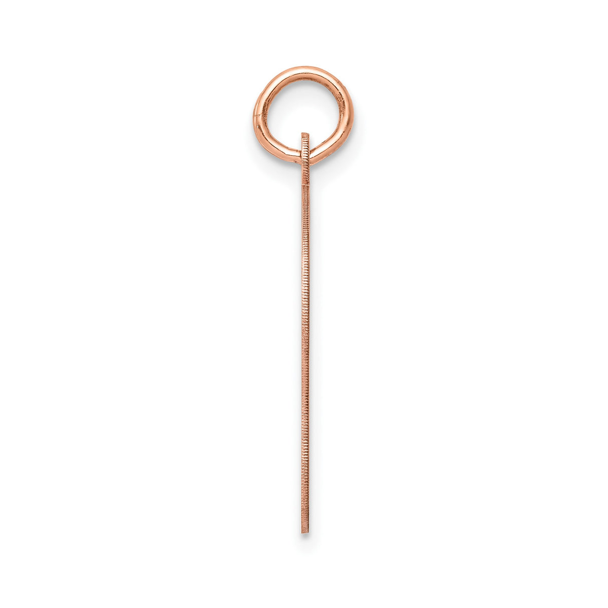 14k Rose Gold Girl Silhouette Pendant, Custom Engravable Charm, Motherhood Keepsake Jewelry