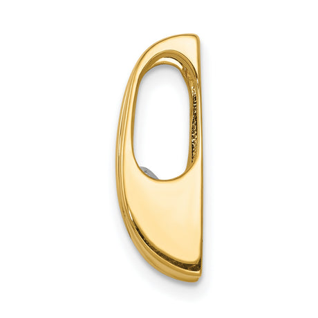 AA 5.25mm Diamond Slide Charm Pendant in Real 14k Yellow Gold
