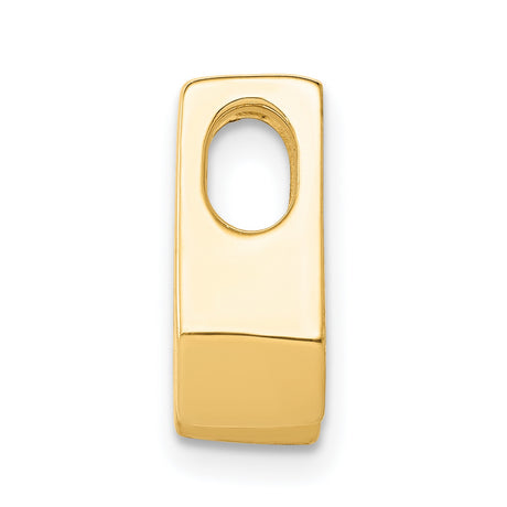 A 4.5mm Diamond Slide Charm Pendant in Real 14k Yellow Gold