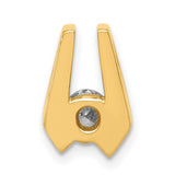 AA 4.5mm Diamond Slide Charm Pendant in Real 14k Yellow Gold