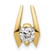 5.25mm A Diamond Slide Charm Pendant in Real 14k Yellow Gold