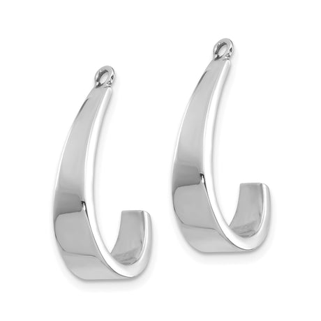 14k White Gold Fish Hook Pendant, Hawaiian Polynesian Symbol of Strength and Protection