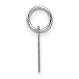 14k White Gold Heart Pendant, Engraving Ready, Sentimental Dainty Jewelry for Women