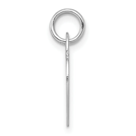 14k White Gold Heart Shaped Padlock Pendant, Polished Minimalist Charm Jewelry for Women