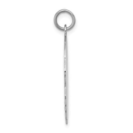 14k White Gold Boy Profile Pendant, Engravable Silhouette Charm, Motherhood Keepsake Jewelry