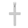 Latin Cross Charm Pendant in Real 14k White Gold