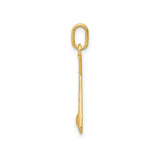 14k Yellow Gold Baseball Pendant with Crossed Bats and Ball, Sports Charm for Fans and Players