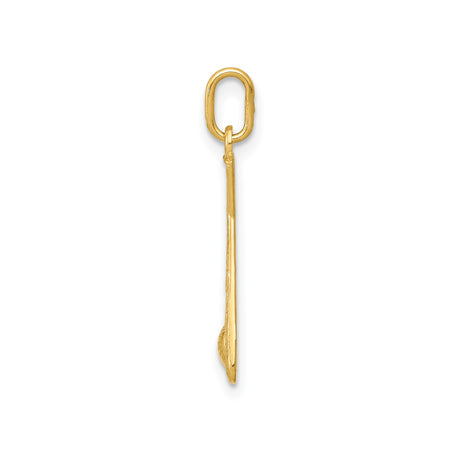14k Yellow Gold Baseball Pendant with Crossed Bats and Ball, Sports Charm for Fans and Players