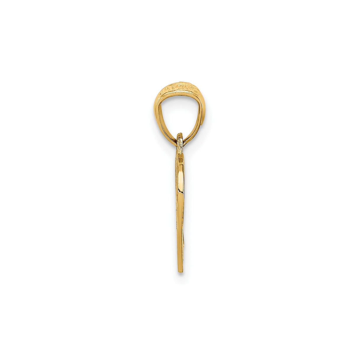 14k Yellow Gold Basketball Pendant with Detailed Net and Ball Design, Sports Jewelry