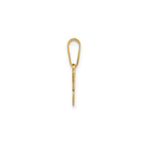 14k Yellow Gold Butterfly Pendant with Textured Wings, Symbol of Transformation and Renewal