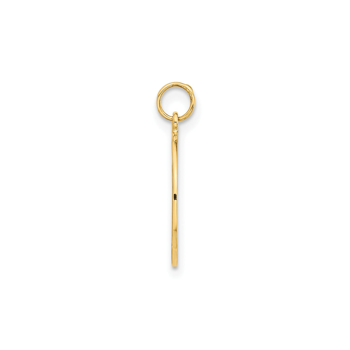 14k Yellow Gold Compass Pendant with Textured Star and Cardinal Directions, Unisex Nautical Charm