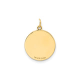 14k Yellow Gold Compass Pendant with Textured Star and Cardinal Directions, Unisex Nautical Charm