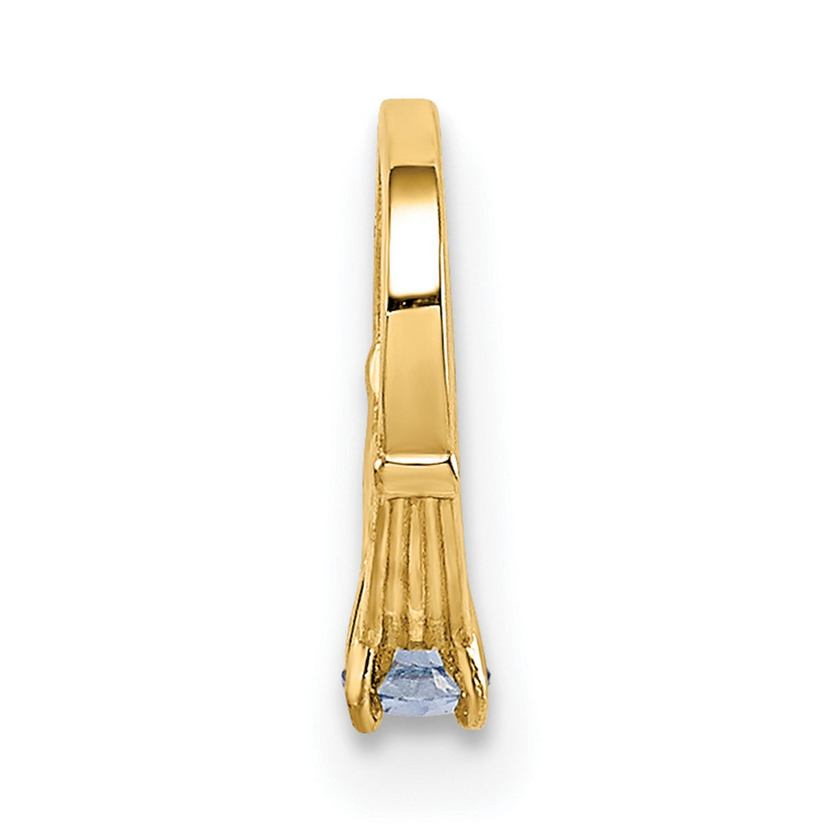 14k Yellow Gold Hoop Earrings with Cubic Zirconia, Fan Shaped Draped Design, Minimalist Style