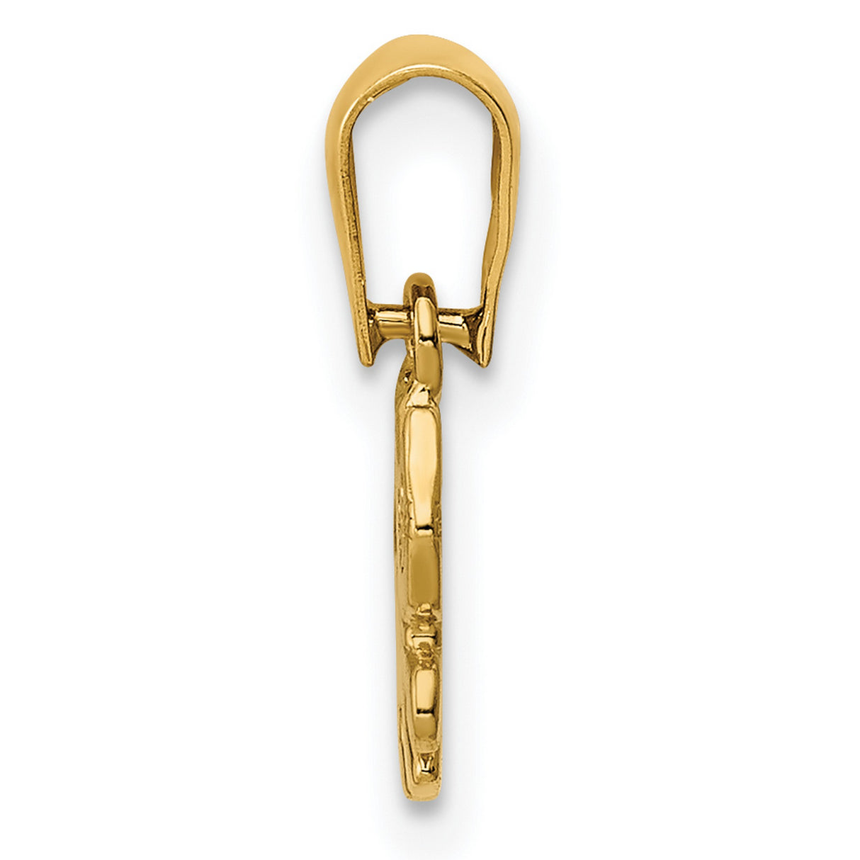 Kitten Charm Pendant in Real 14k Yellow Gold