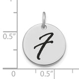 14k White Gold Number 7 Pendant, Bold Script Lucky Seven Charm, Minimalist Unisex Design