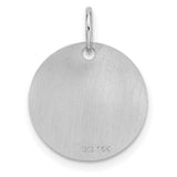 14k White Gold Initial Pendant with Script Letter O, Dainty Monogram Charm for Women
